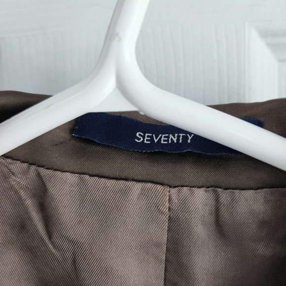 Seventy MILITARY Cargo Inspired Ladies Brown Jacket Sz Small - Picture 3 of 8